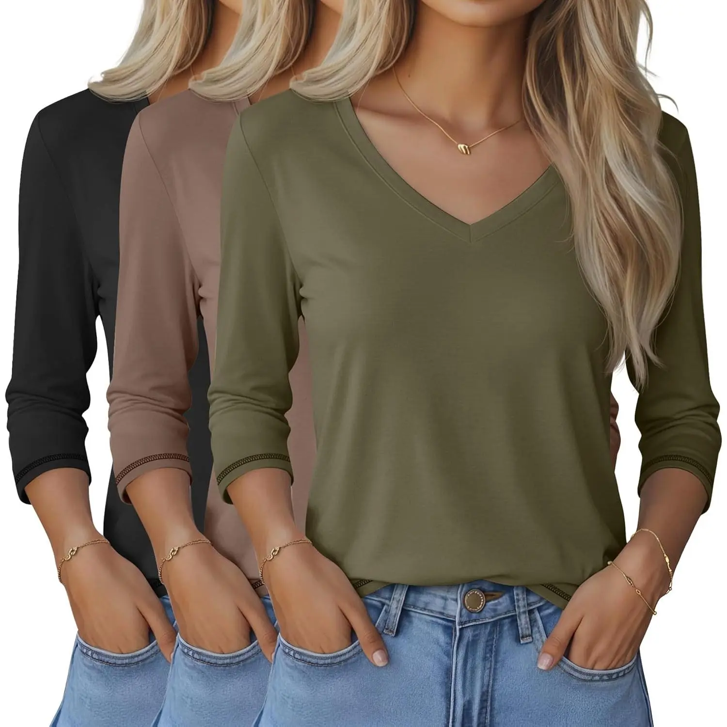 Black, Olive Green, Mocha