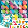 Bath Bombs for Kids with Surprise Inside, 24 Pack Kids Bath Bombs with Toys Inside Gift Set, Kid Bubble Bath Fizzy for Girls Boys with Bath Toys