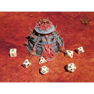 Barbarian Class 3D Printed Dice Jail | Mythic Roll by Unchained Games | DnD Player Gift | D20 Dice Vault | - Unleash the fury!