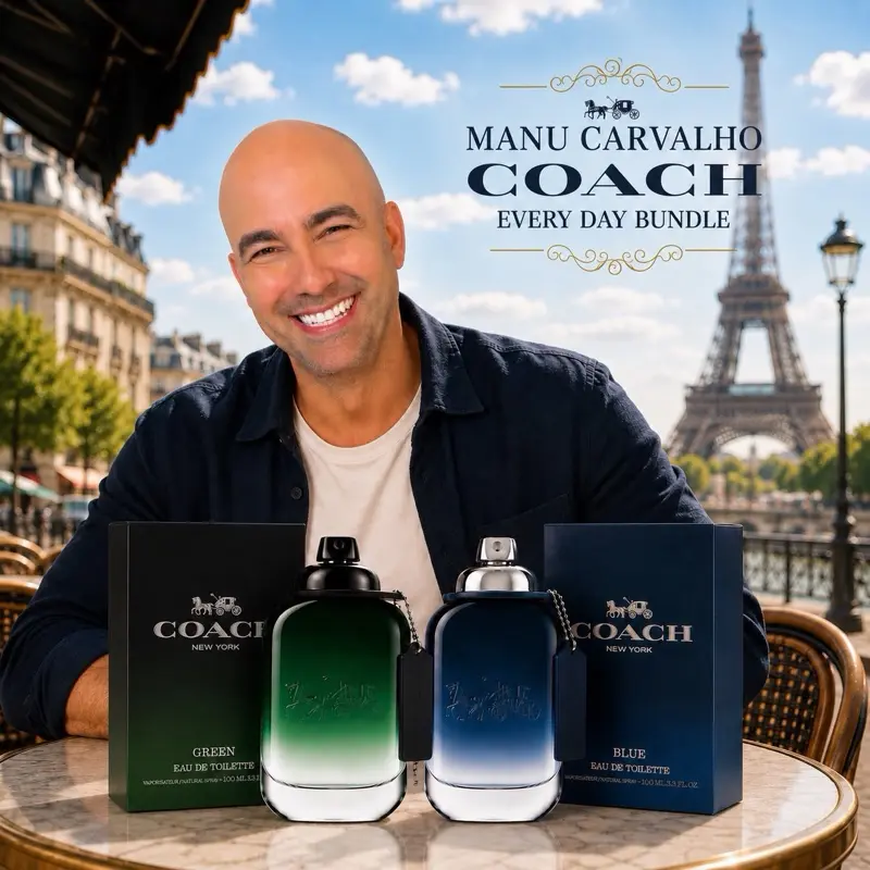 Coach Perfume Duo Bundle Blue EDP + Green EDT 100 ML Spray For Men