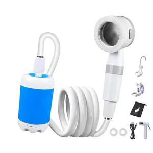 Portable Electric  for camping and hiking, petcleaning, car washing, camping equipment, campingsupplies, travel accessories, apartment  tools, 2025 new  Outdoor White pet shower
