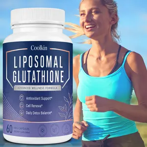Daily Detox Supplement, Liposome Glutathione 60 Capsules - Vegetarian Supplement for Enhanced Oxidation