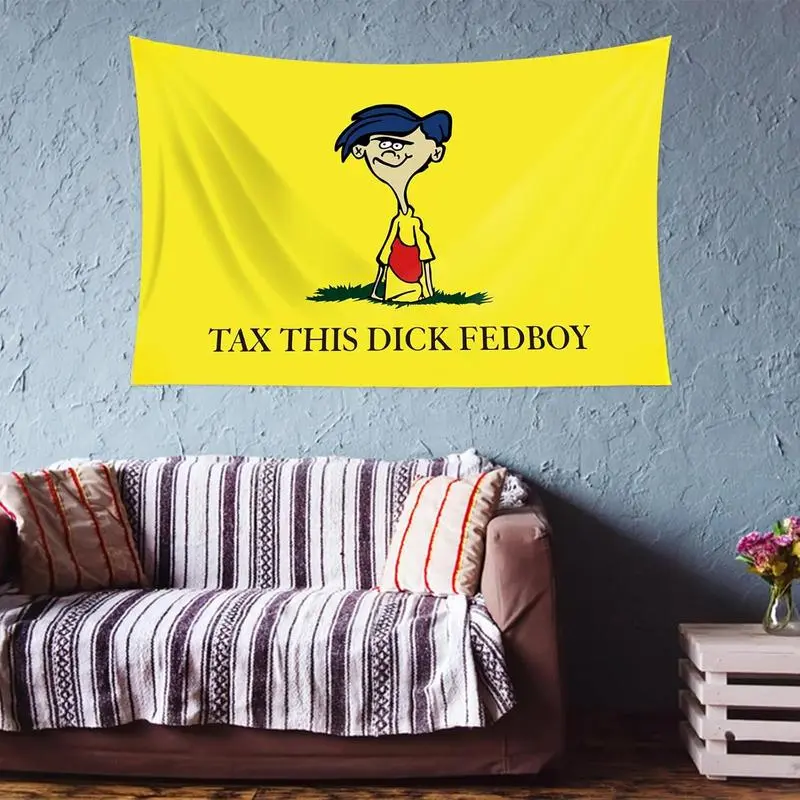 Fedboy fed boy Ed, Edd n Eddy Tapestry Rolf Flag banner tax this dick ...