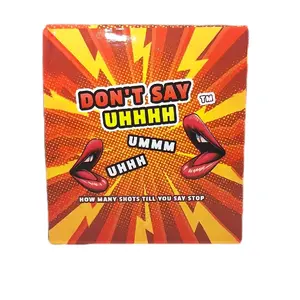 Don't Say Uhhh: Card Game for Adult Game Nights and Family Gatherings,Hilarious Fun Drinking Game Challenge, Party Card Games