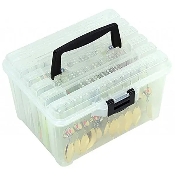 Plano Hydro-Flo Hanging Spinnerbait StowAway Fishing Box - Model 3505-00, Compact Premium Tackle Storage with Adjustable Racks (Holds 72 Lures), Dry Vents, Outdoor Fishing Equipment