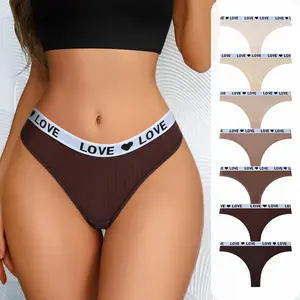 HOTCOM 7-Pack Women’s Seamless Thongs – Casual Soft Cotton-Spandex T-Back Panties, Stretchy Breathable No-Show Fabric Style for Activewear & Everyday Womenswear (XS–XL)