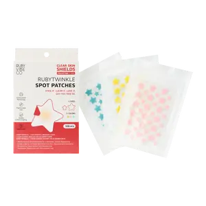 [RUBY VIBE CO] Colorful Star Pimple Patches 108pcs, for a Smoother, Clearer Appearance, Daily Comfort, Breathable, Waterproof, Non-invasive Use