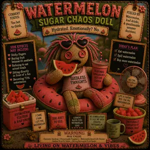 watermelon chaos doll magnet