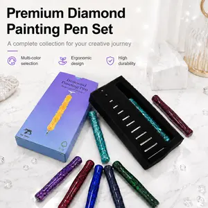 Ergonomic Anti-Slip Diamond Painting Pen Kit with Storage