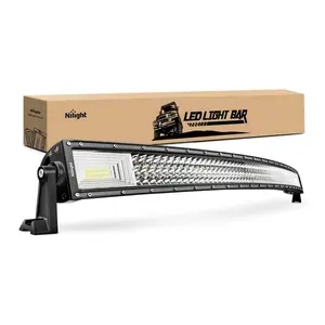 Nilight LED Light Bar, 52Inch, 783W, 78000LM, Curved Triple Row Flood Spot Combo Beam Off Road Driving Lights for Boat, Trucks bight