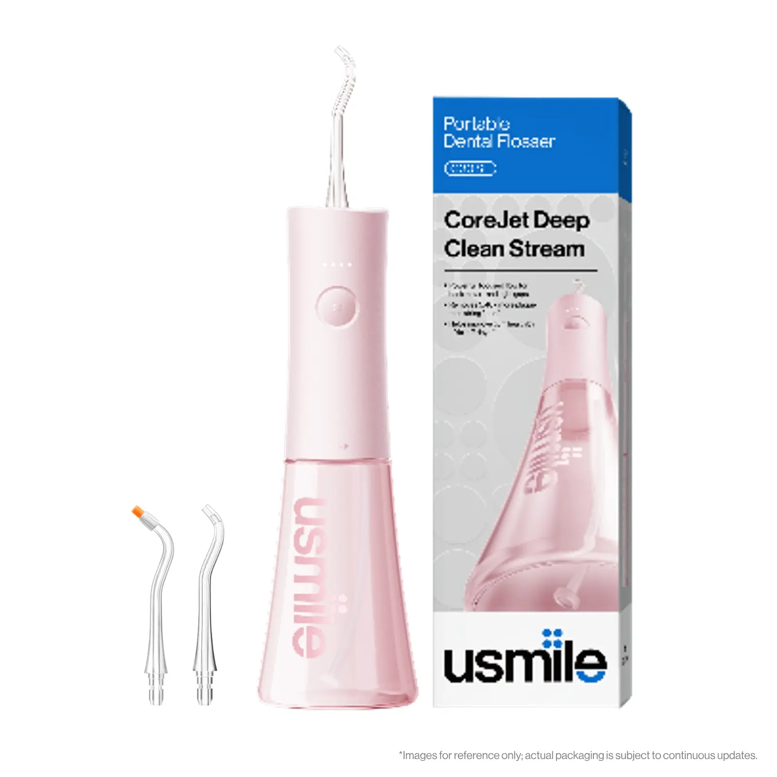 【New】 usmile C30SE Cordless Oral Irrigator - Single Unit, 75-Day Battery, Beginner-Friendly, Focused Flow, 99% Plaque Removal, Powerful Clean, 4 Intensity Levels for Deep Clean, USB-C Rechargeable for Home Travel, Care Oral Irrigators, Oral Plaque Remover