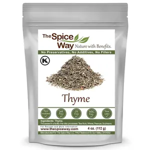 The Spice Way Premium Thyme Leaves - Fresh Herb Seasoning for Poultry Vegetables Meat & More