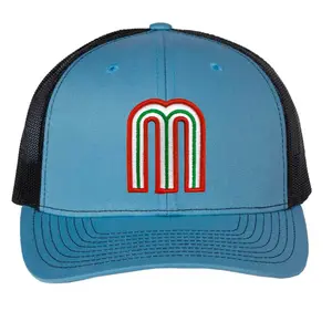 Columbia/Black Mexico mesh back Hat w/ Mexico Flag side