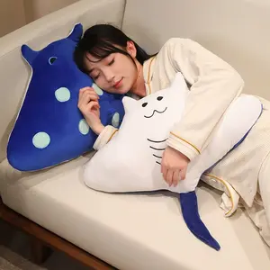 50cm Devilfish Plush Pillow, Sofa Cushion, Blue Devilfish Filled Pillow, Soft Cute Ocean Animal Pillow, Perfect Gift