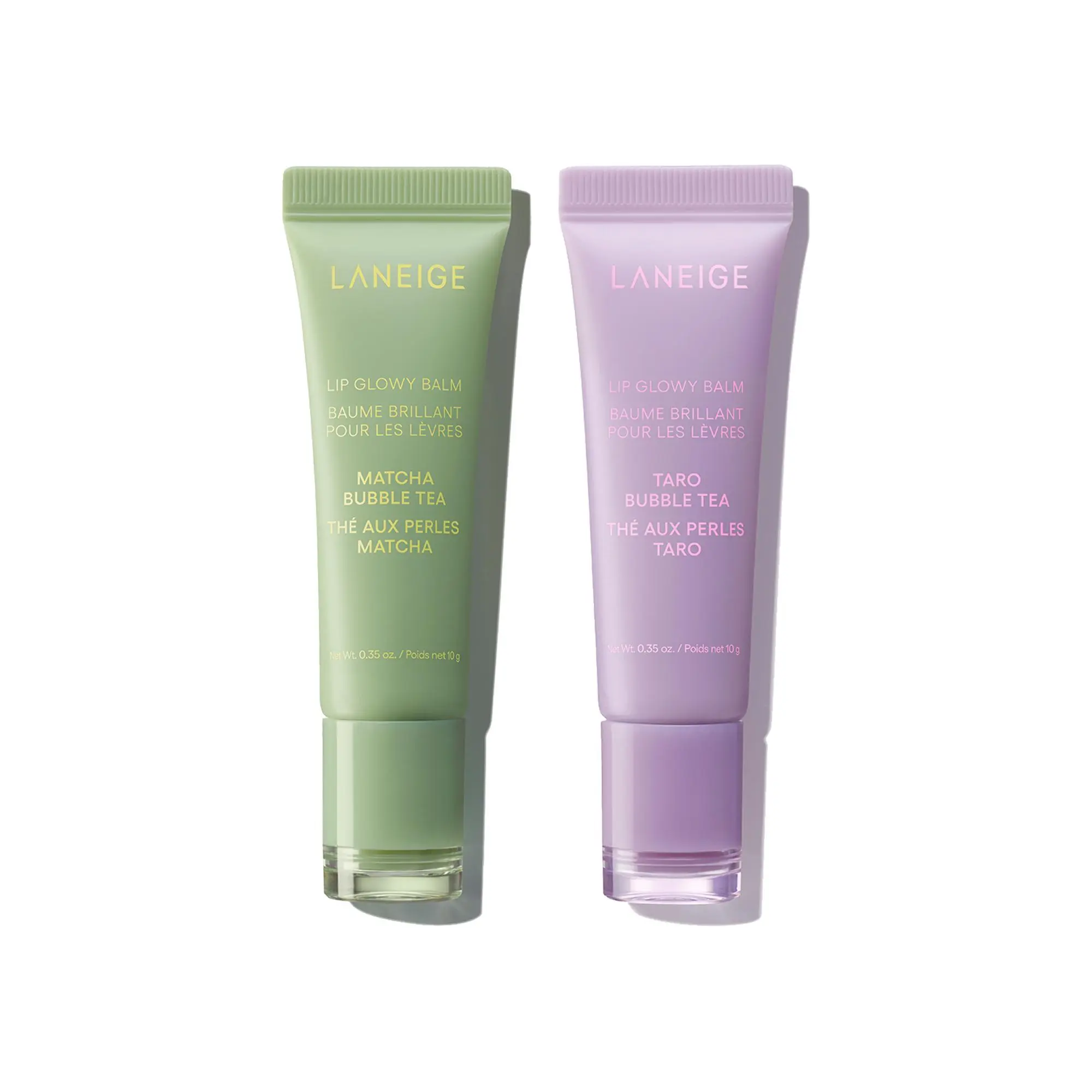 Laneige Bubble Tea Bundle, Matcha + Taro, Korean Skincare, Hydrating, Softening, Shea Butter Smooth Moisture