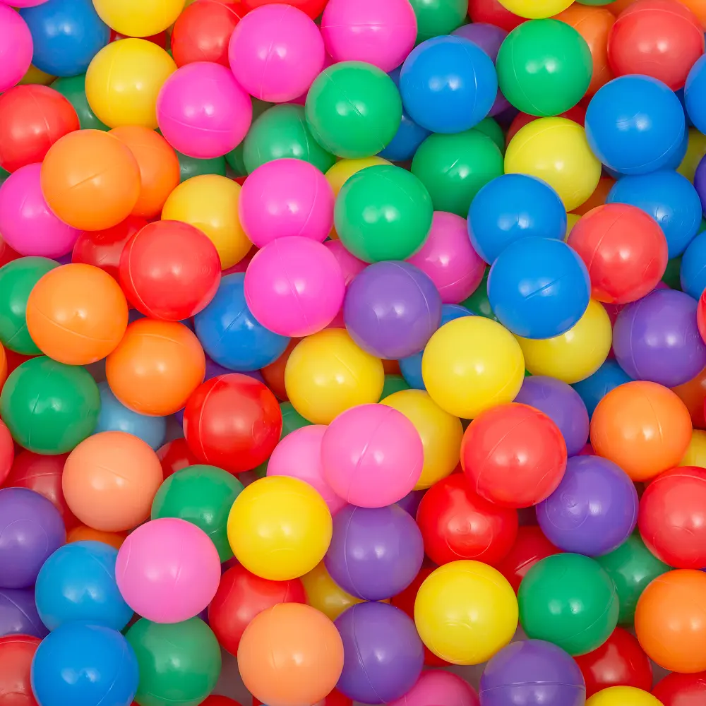 Sensory Rainbow Ball Pit Balls (500 Count) for Toddlers, Colorful, Phthalate-Free, BPA-Free, Safe, Crushproof, Lightweight, Durable Spheres
