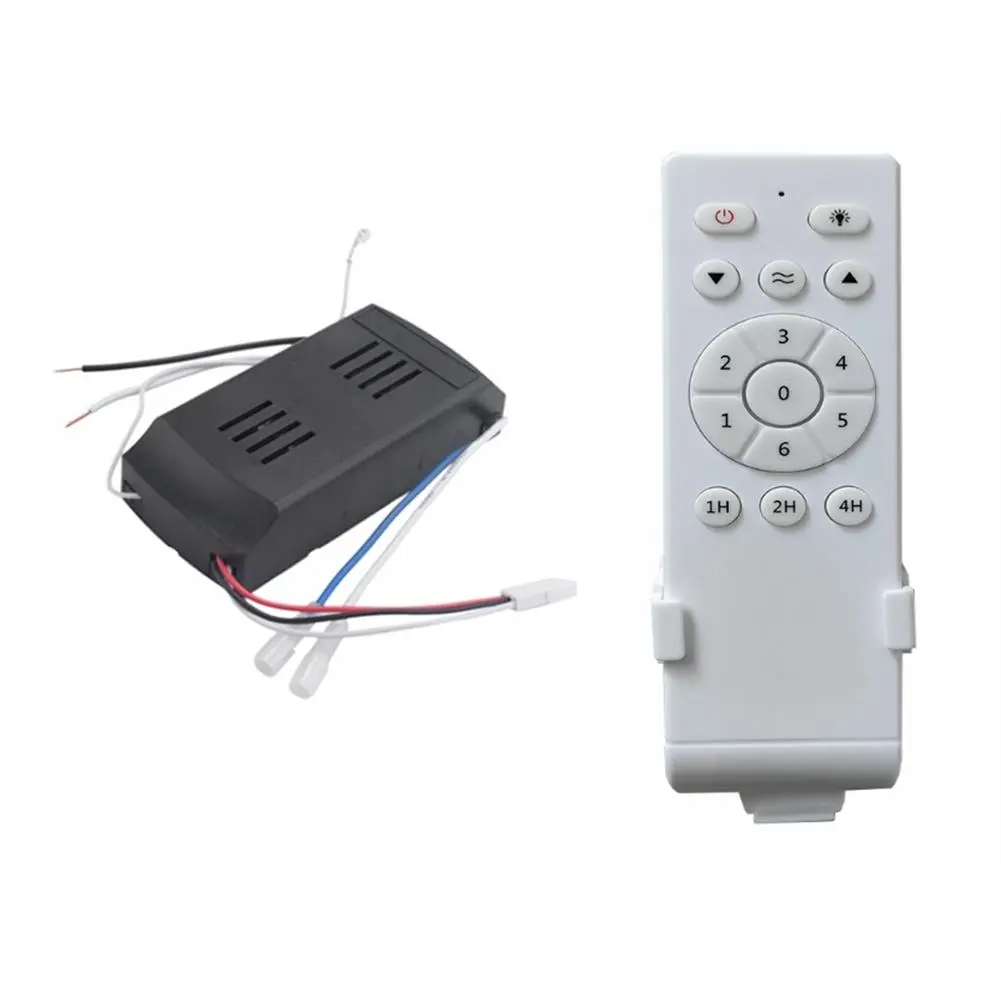 Universal Ceiling Fan Remote Control Kit Low Voltage 50w Dc Fan Light Driver Controller 6-Speed & Timing Remote