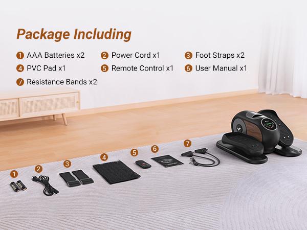 Product Introduction of MERACH Under Desk Elliptical Machine for Home and Office, 12 Adjustable Speeds Quiet & Portable Seated Pedal Exerciser for Seniors With Non-Slip Pad, dealsforyoudays 10