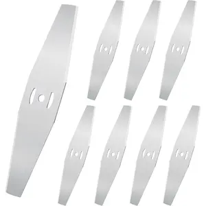 Metal Lawn Mower Saw Blade Head Replacement 8pcs Brush Cutter Metal Lawn Cutter Rotary Weed Brush Blades Weed Eater Razor Trimmer Head for Garden Mower