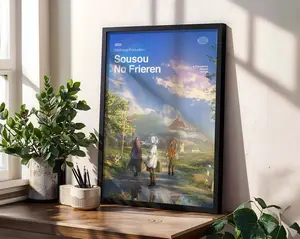 Fantasy Elf Mage Anime Poster | Aesthetic Manga Style Art Print | Anime Wall Decor