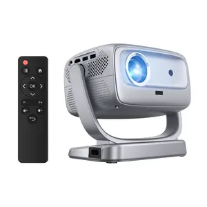 Portable Smart Projector Wi-Fi & Bluetooth 5.1,1080P 180° Rotatable Movie Projector for Bedroom,Auto Focus,Home Theater Projectors,Compatible with Android