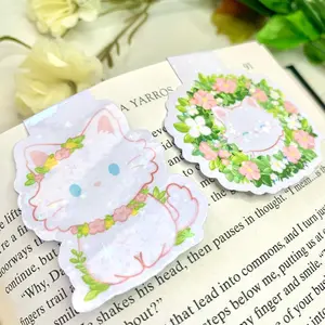 Spring Cat Magnetic Bookmarks
