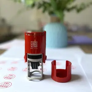 QC QA PASS Rotating Stamp, Adjustable Date Stamp, Automatic Pressing Stamp, Office Stationery & Supplies for Home School Office