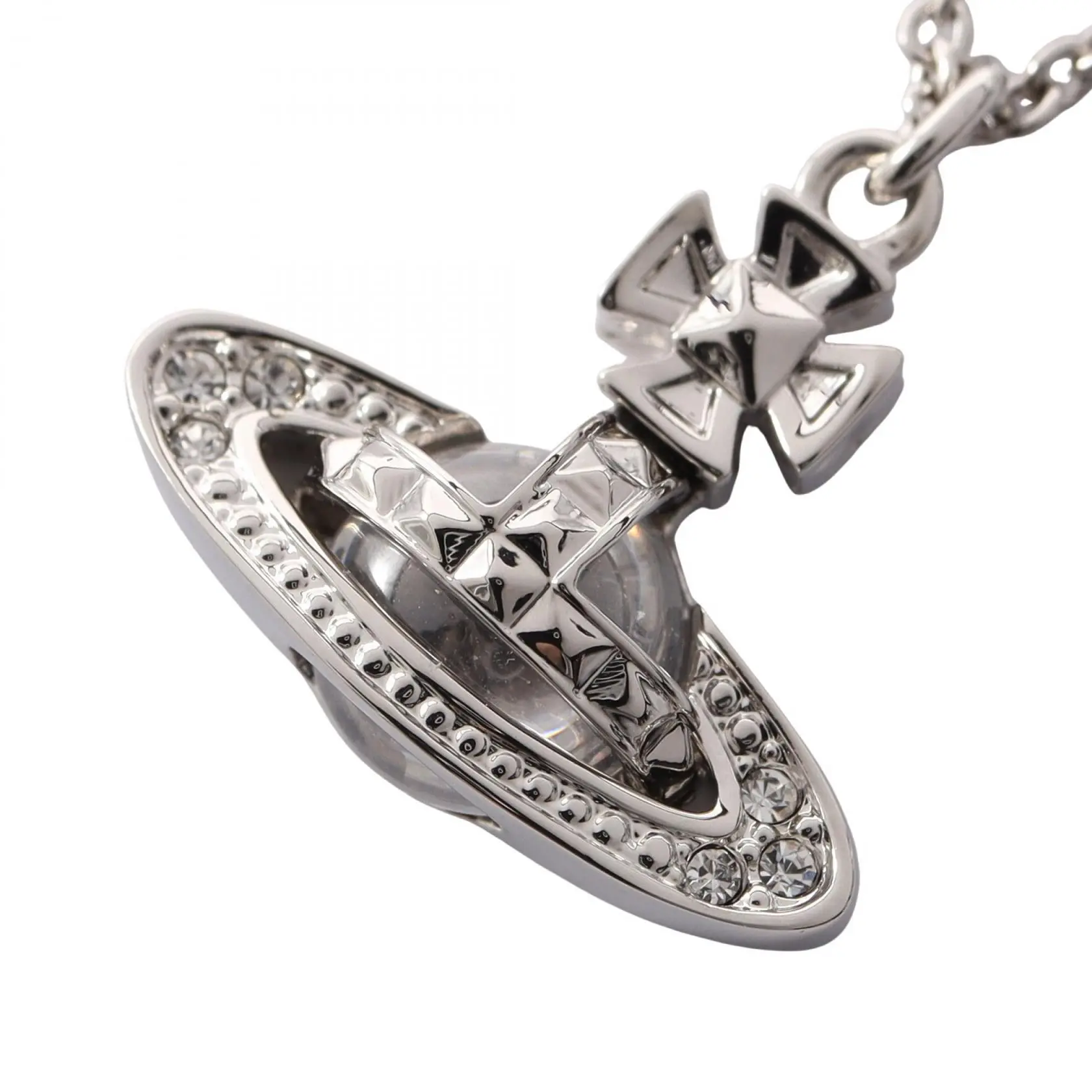 Pre-owned vivienne westwood Stainless Small Leather Goods PINA SMALL BAS RELIEF PENDANT Steel Necklace