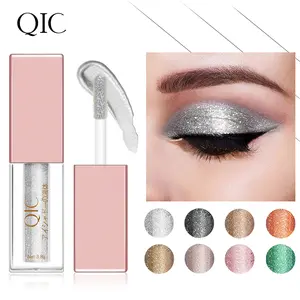 QIC Eight Color Sparkle Eyeshadow Liquid, Diamond Glitter Aegyo Sal Brightening Pearlescent Liquid Eyeshadow