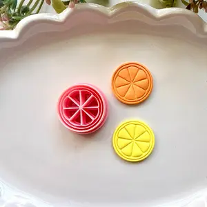 Citrus Fruit Clay Cutter | Precision 0.2mm Blade, PLA+ Earring Jewelry Crafts
