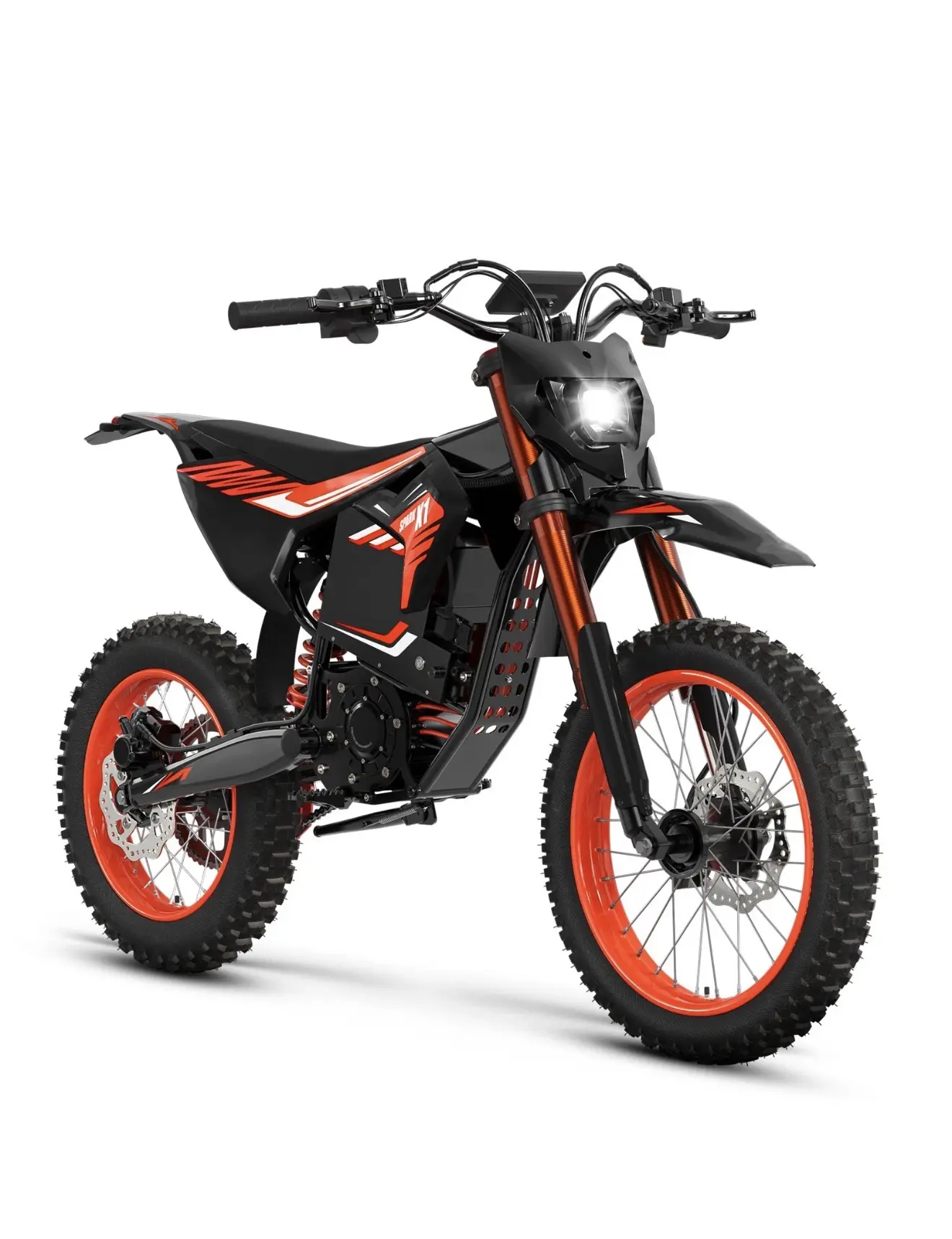 Electric Dirt Bike 4500W Peak Electric Motorcycle 60V 28.8AH 50MPH 17"/14