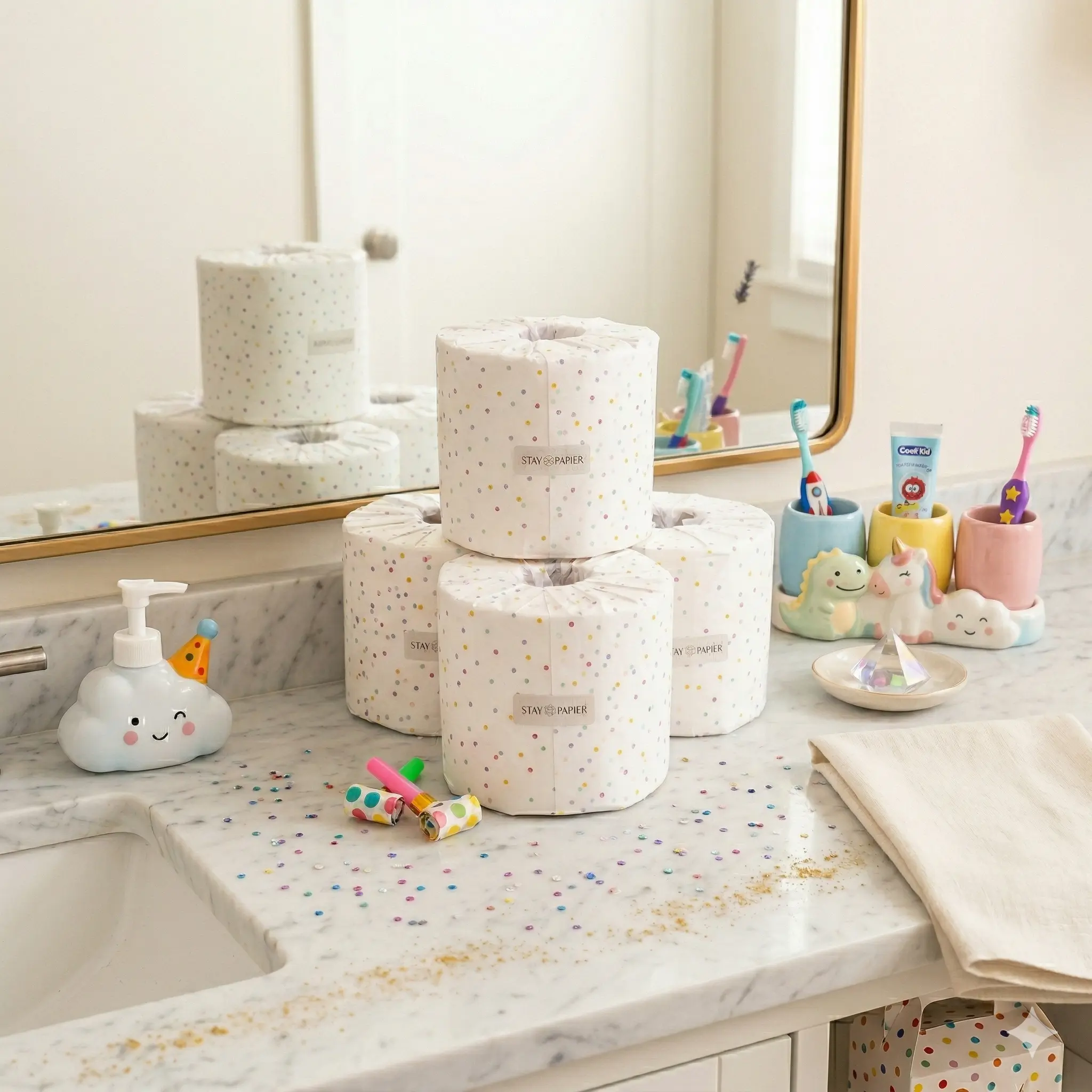 Stay Papier™ Polka Pop Bath Tissue