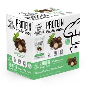 Genius Gourmet - 10g Protein Cookie Bites - Mint Chocolate - 6ct