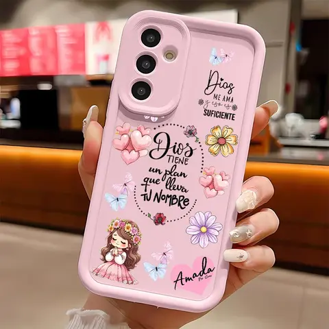 Patrón del plan de Dios Soft Silicone Phone Case For Galaxy S26Ultra/S25Edge/S24fe/S23/S22/S21Plus/A13/A14/A15/A16/A17/A33/A34/A35/A36/A52/A53/A54/NOTE20 Drop Protection|Full Camera Protection|Anti-Scratch|Non-Slip|Perfect Birthday Gift for Her