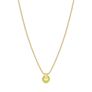 NEREIDA LIME GREEN CHIP NECKLACE