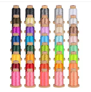 RICHWORD 800M 40 Colors Embroidery Machine Thread,40WT(108D/2) Polyester Embroidery Machine Thread Set, Each Roll for Embroidery Machines and Sewing Machines