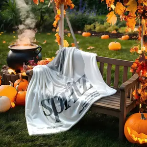 1 piece Aperol Spritz Cocktail Recipe and Preparation themed flannel blanket - Flannel weaving craft, a super-soft comfortable fluffy blanket, suitable for beds and sofas, all-season use, modern geometric pattern, digital print, machine washable