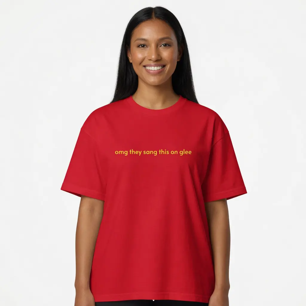 They Sang This On Glee T-Shirt Funny Gleek Gift For Her Music TV Show Graphic Tee