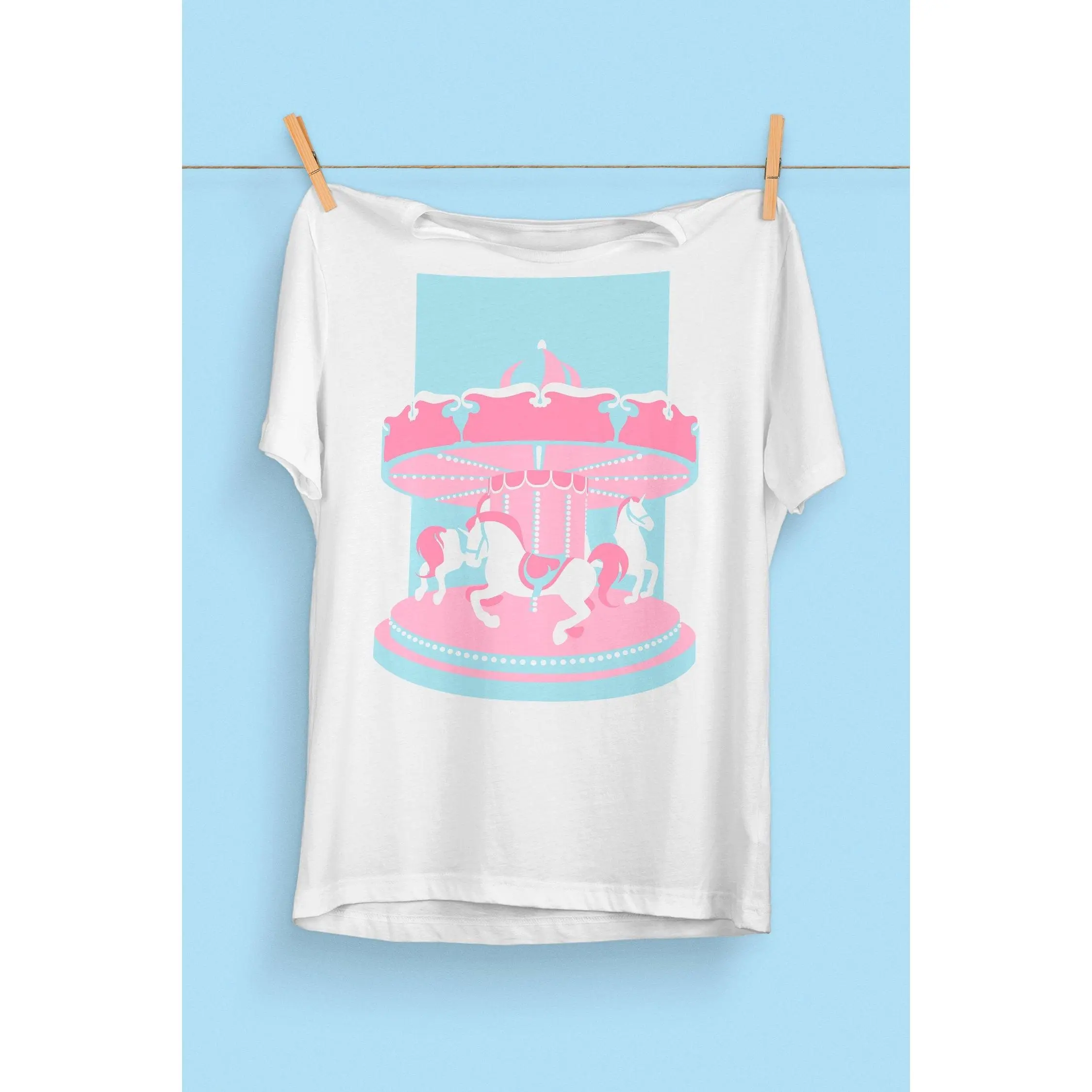 Merry-Go-Round T-Shirt * Aesthetic Clothing * Harajuku Hipster * Decora Kei * Retro Shirt