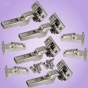 Soft-Close Face Frame Hinges, 110 Degree Self-Closing with Mounting Plates, Inset Cabinet Hinges for Smooth Quiet Operation, 4-Pack Durable Hardware, Easy Installation No Adjustments Needed adjustable  door  hinge interior door