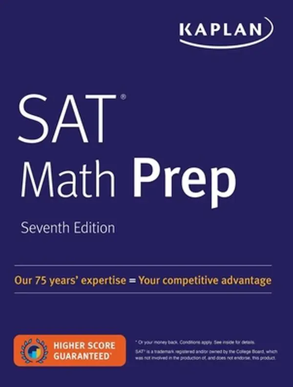 USED Book - SAT Math Prep by Kaplan Test Prep (Paperback) - english