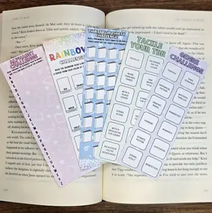 Reading Challenge Bookmarks (Set of 5)