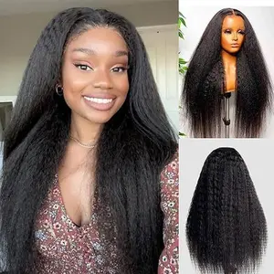 [New In] ANMYTH 5x5 HD Lace Closure Wigs Human Hair Kinky Straight Lace Front Wigs Human Hair Pre Plucked 180% Density Glueless Wigs Human Hair Wig Closure Wig for Women