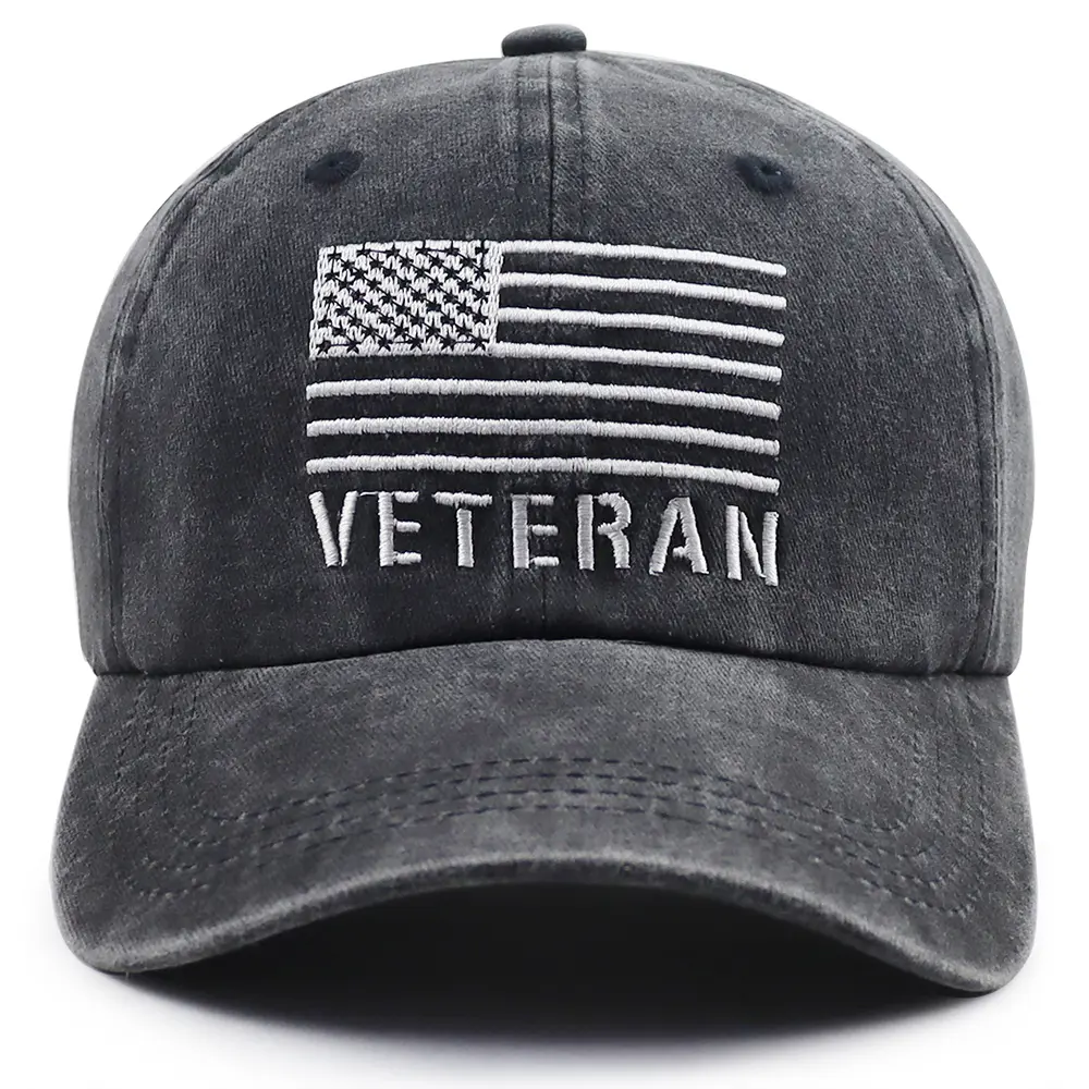 US Army Veteran Classic Baseball Cap for Men & Women, 100% Cotton Embroidered Headwear with American Flag Patch, Adjustable Patriotic Hat for Daily Use, Casual Hat, Retirement, American Flag Patch Hats