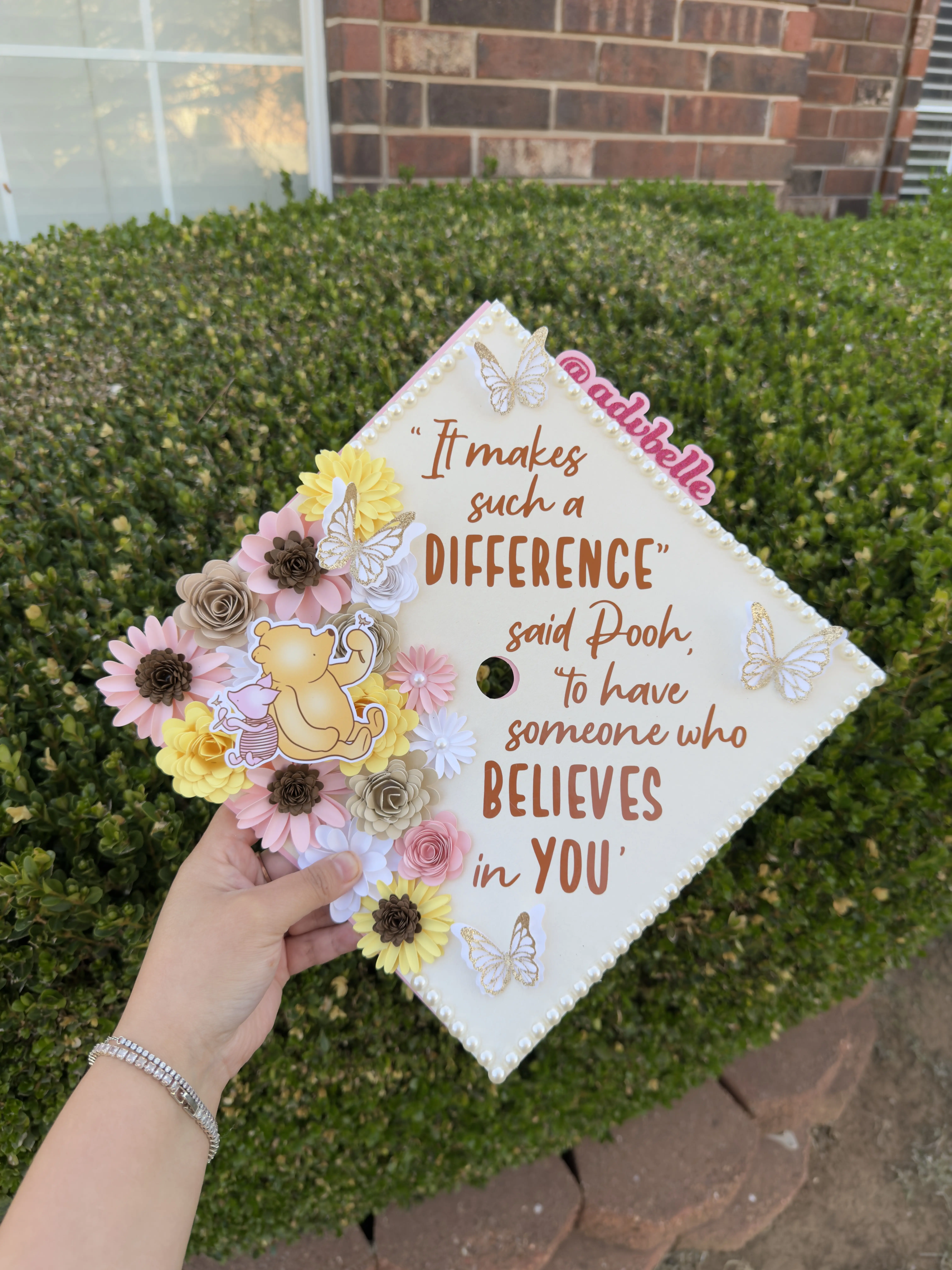 Pooh Grad Cap Topper