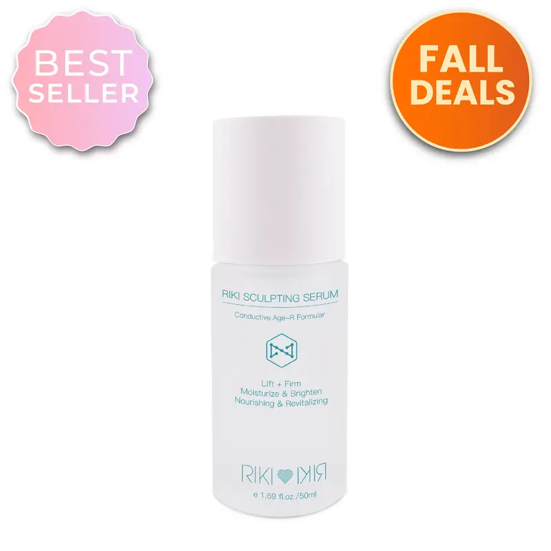 RIKI LOVES RIKI Sculpting Serum - Conductive Age-R Formula for Lift Firm Moisturize & Brighten Nourish Revitalize 1.69 fl oz