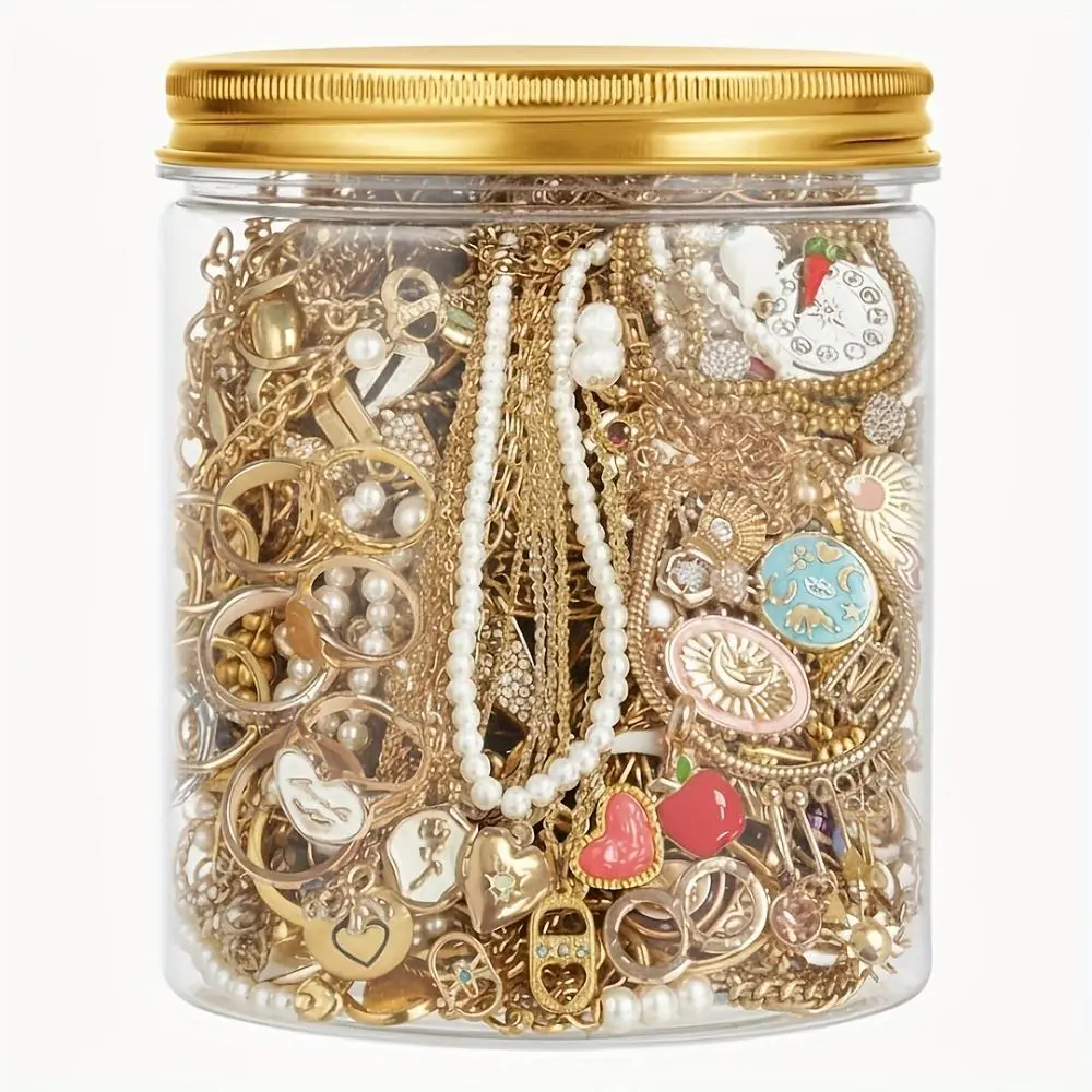 Women's Jewelry Mystery Jar - Mixed Style Costume Jewelry Set, Surprise Gift with 1-60 Pieces, Outfit Add-Ons & Arm Candy Accessories, Mystery Jewelry Jar, Meaningful Gifts