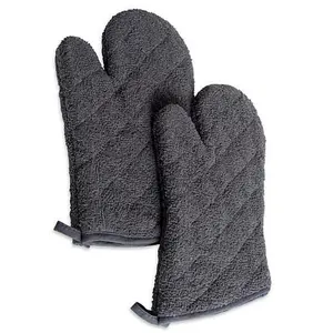 Design Imports Terry Oven Mitt Set of 2