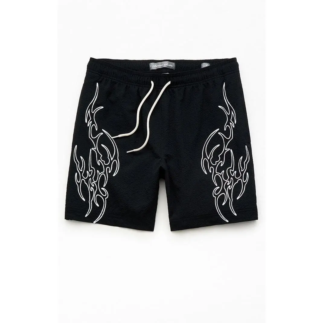 Pacsun Men's Tribe Seersucker 6.5" Swim Trunks