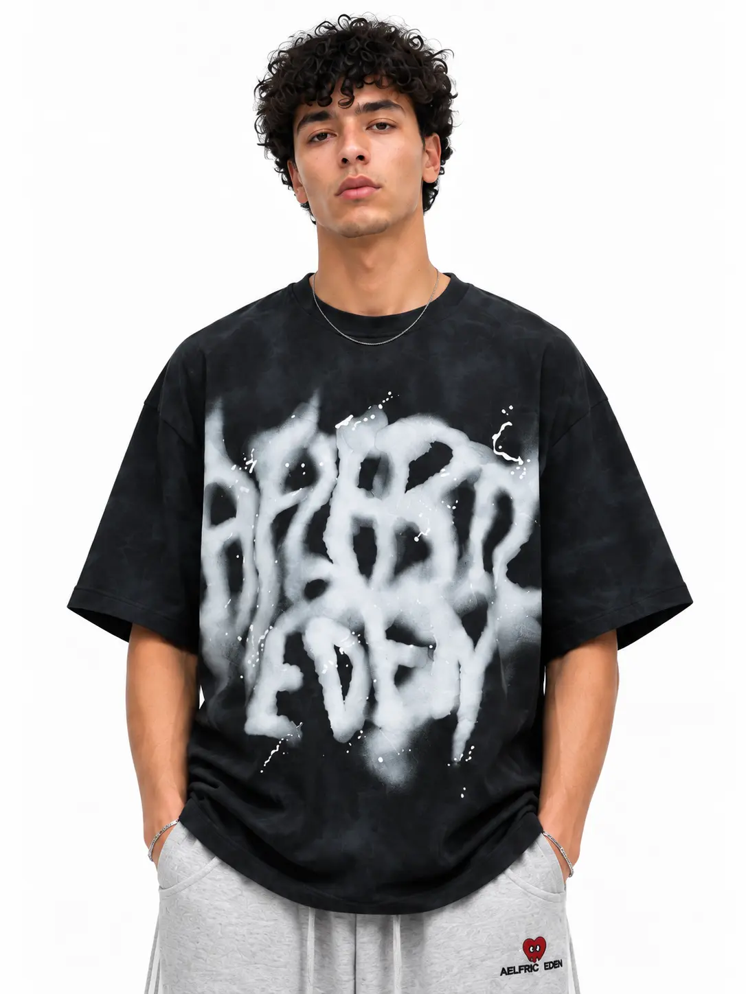 Aelfric Eden Men's Washed Oversized Cotton Round Crew Neck Graphic Tee - Short Sleeve, Streetwear, Unisex Work/Casual Daily Tops | Mensfashion, Summer Gifts, Father's Day Gifts
